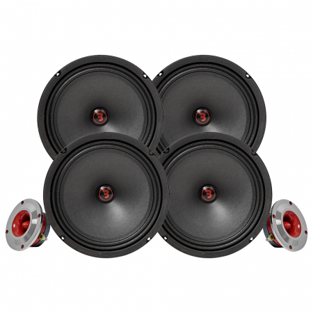 Bass Habit Rebel SR200M mit SR25T, mittleres SPL-Paket in der Gruppe Bundles / Paket für das Auto / SPL-Lautsprecherpakete bei BRL (SETSR200PKT3)