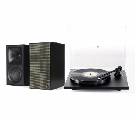 Klipsch The Fives schwarz & Rega Planar 1 Carbon, Plattenspieler-Paket in der Gruppe Heim-Audio / HiFi / Plattenspieler bei BRL (SETTHEFIVESPKT2)