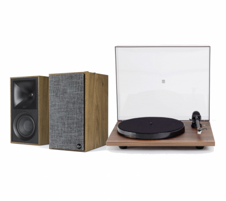 Klipsch The Fives Nussbaum & Rega Planar 1 Carbon, Plattenspieler-Paket in der Gruppe Heim-Audio / HiFi / Plattenspieler bei BRL (SETTHEFIVESPKT4)