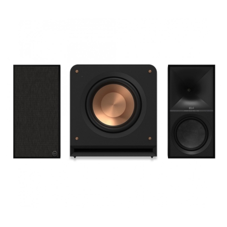 Klipsch The Nines mit RP-1200SW, aktives 2.1-Lautsprecherpaket in Schwarz in der Gruppe Bundles / Heimpakete / Heim-Lautsprecherpakete bei BRL (SETTHENINESPKT1)