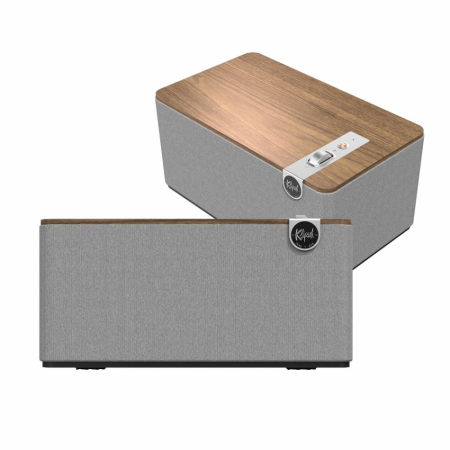 2er-Set Klipsch The Three Plus Bluetooth-Lautsprecher, Nussbaum in der Gruppe Heim-Audio / Lautsprecher / Bluetooth-Lautsprecher bei BRL (SETTHREEPLUSX2WA)