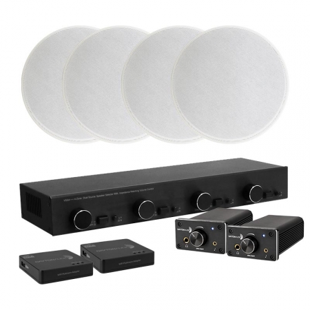 Dayton Audio DTA-120BT mit 4x IC680, Lautsprecherumschalter und WiFi-Adapter in der Gruppe Bundles / Heimpakete / Multiroom-Pakete bei BRL (SETVSS4DTA120PKT1)