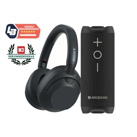 Sony ULT Wear WH-ULT900N in Schwarz mit Arcsound Edge in der Gruppe Neuheiten bei BRL (SETWHULT900NBBPKT1)
