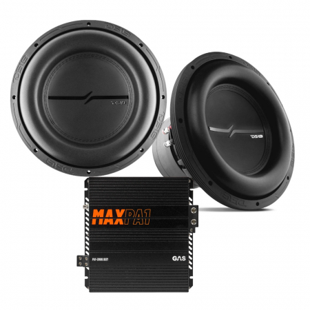 2er-Pack DS18 ZXI12.4D & GAS MAX PA1-3000.1DZ1, Bass-Set in der Gruppe Bundles / Paket für das Auto / Basspakete bei BRL (SETZXI124DPKT1)