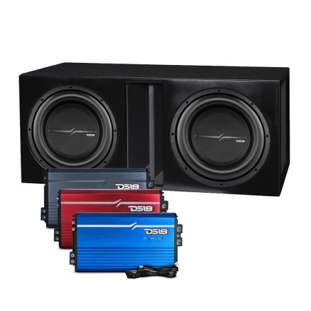 2er-Pack DS18 ZXI12.4D im Gehäuse mit Verstärker, Basspaket in der Gruppe Bundles / Paket für das Auto / Basspakete bei BRL (SETZXI124DPKT3)
