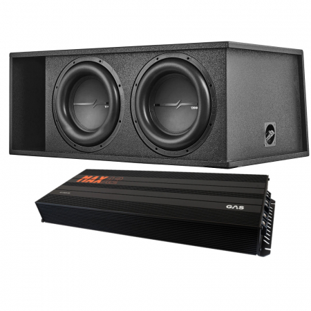 DS18 ZXI-212LD.RG mit GAS MAX A2-2500.1DL, schweres Basspaket in der Gruppe Bundles / Paket für das Auto / Basspakete bei BRL (SETZXI212LDRGPKT1)