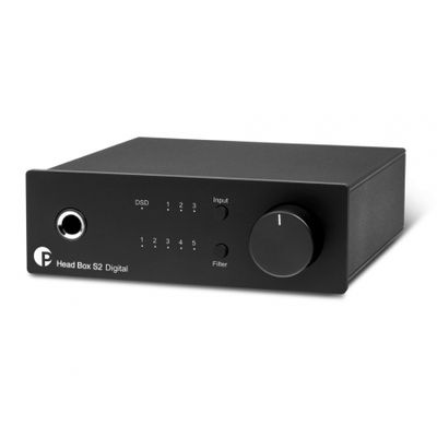 Pro-Ject Head Box S2 Digital Kopfhörerverstärker mit DAC & Vorstufenausgang, schwarz