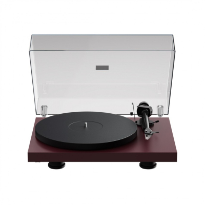 Pro-Ject Debut EVO 2 Plattenspieler Pick-It MM EVO-Tonabnehmer, matt burgunderrot