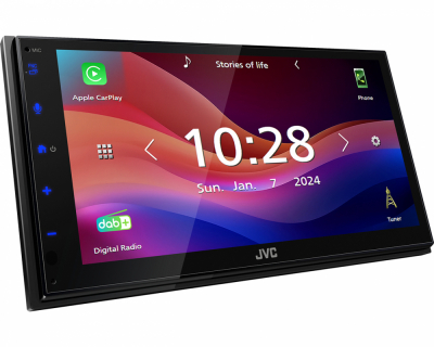JVC KW-M695DBW, Autoradio mit DAB, kabellosem CarPlay & Android Auto