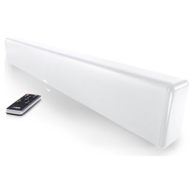 Canton DM 9, schlanke Soundbar mit virtuellem Surround, weiß