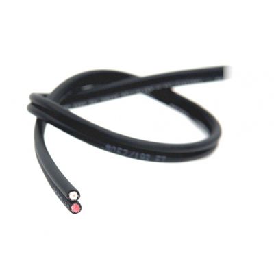 Planet Waves lötfreies doppelt koaxiales Kabel, schwarz, meterweise