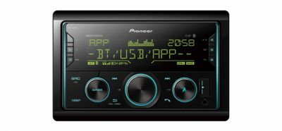 Pioneer MVH-S620BT, Autoradio mit Bluetooth, kurzes Gehäuse und 3 Paar Cinch-Vorverstärkerausgänge