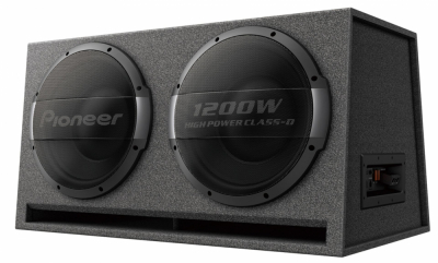 Pioneer TS-WX1220AH, aktives Bassreflex-Subwoofergehäuse 2x12 Zoll 600W RMS