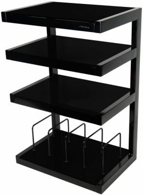 Norstone Esse Hifi Vinyl, schwarzes Stereo-Rack