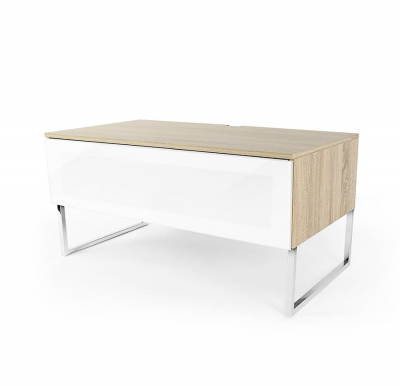 Norstone Khalm TV-/Media-Rack, Eiche/Weiß