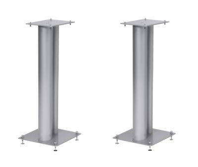 Norstone Stylum 2, Lautsprecherständer mattes Silber, 60 cm hoch