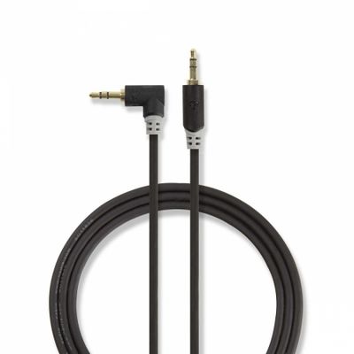 Nedis 3,5-mm-AUX-Kabel, Stecker auf Stecker, gewinkelt
