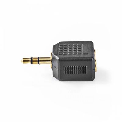 Nedis Stereo-Adapter 1x 3,5-mm-Stecker auf 2x 3,5-mm-Buchse