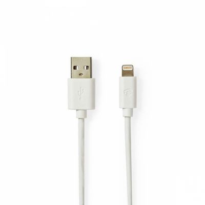 Nedis USB-A auf Lightning 8-Pin. Weiß