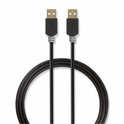 Nedis USB-A-Stecker auf USB-A-Stecker, 2 m