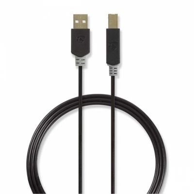 Nedis USB 2.0 USB-A-Stecker auf USB-B-Stecker