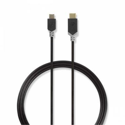 Nedis USB 2.0 USB-C-Stecker auf Micro-USB-Stecker, 1 m