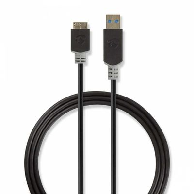 Nedis USB 3.0 USB-A-Stecker auf Micro-B-Stecker, 2 m