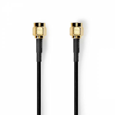 Nedis SMA-Antennenkabel Stecker-Stecker, 2 Meter, schwarz