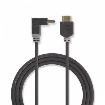 Nedis High-Speed-HDMI-Kabel mit abgewinkeltem Stecker, 2m