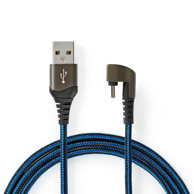 Nedis USB-A-auf-USB-C-Kabel, 180°-Stecker, 1 Meter