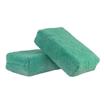 Chemical Guys Premium Grade Microfiber Applicators 2er-Pack, blau