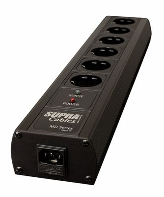 Supra MD06-SPC MK3.1 Steckdosenleiste mit Überspannungsschutz, Black Edition