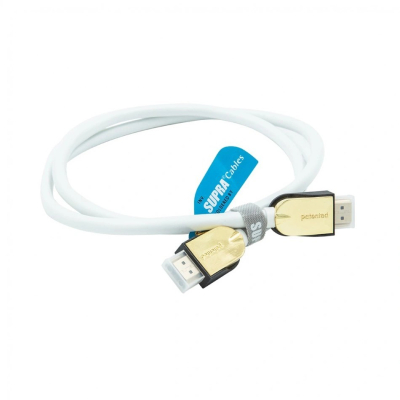 Supra HDMI 2.1 UHD8K HDMI-Kabel mit Unterstützung für 8K HDR, weiß
