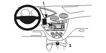 Brodit Verstärkter ProClip, Ford Focus 99-04