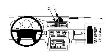 Brodit Verstärkter ProClip, Volvo S70/V70 97-00