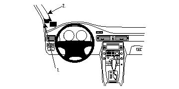 Brodit Verstärkter ProClip, Volvo S80/V70 II/XC70 07-11