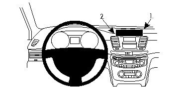 Brodit Verstärkter ProClip, Peugeot 508 11-18
