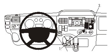 Brodit Verstärkter ProClip, Ford Transit/Transit Tourneo 07-13