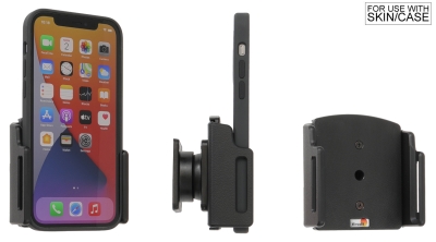 Brodit Passivhalterung mit Kugelgelenk, Apple iPhone 12/12 Pro/12 Pro Max/13/13 Pro/13 Pro Max/14/14 Plus/14 Pro Max/15 Plus/15 Pro Max/16 Plus/16 Pro Max/6 Plus/6S Plus/7 Plus/8 Plus/X/Xs/Xs Max