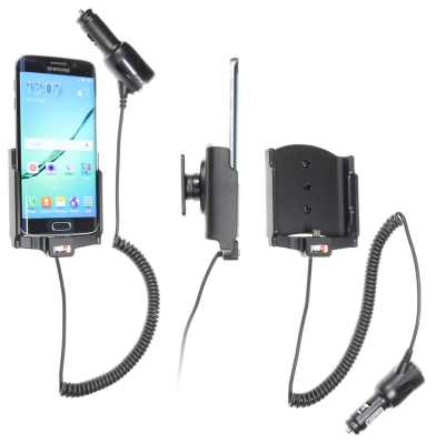 Brodit Aktiver Halter mit Zigarettenanzünderanschluss, Samsung Galaxy S6 edge
