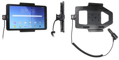 Brodit Aktiver Halter mit Zigarettenanzünderanschluss, Samsung Galaxy Tab E 9.6