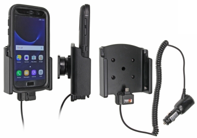 Brodit Aktivhalterung mit Zigarettenanzünderstecker, Samsung Galaxy S7