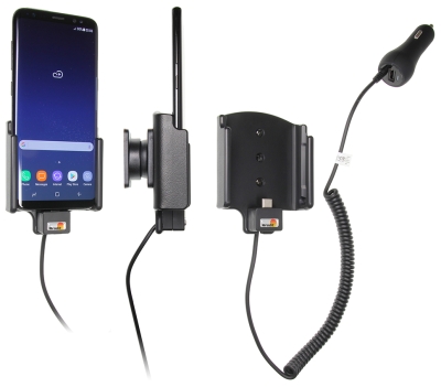 Brodit Aktivhalterung mit Zigarettenanzünderstecker, Samsung Galaxy S8