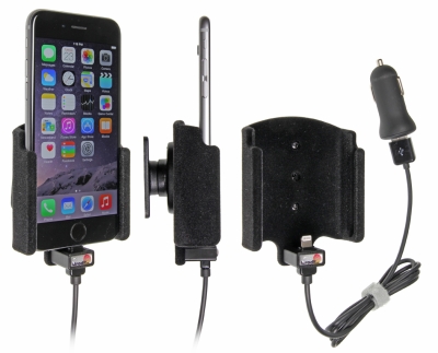 Brodit Aktivhalterung mit USB-Kabel und Zigarettenanzünder-Adapter, Apple iPhone 6/6S/7