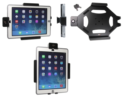 Brodit Halterung mit Schlüsselschloss, Apple iPad 5th Gen (A1822, A1823)/9.7 6th Gen (A1893, A1954)/9.7 New/Air (A1474, A1475, A1476)