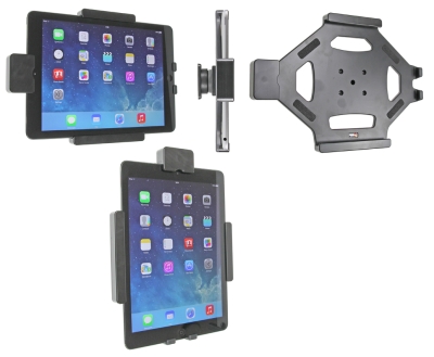 Brodit Halterung mit Feder-Schloss, Apple iPad 5th Gen (A1822, A1823)/9.7 6th Gen (A1893, A1954)/9.7 New/Air (A1474, A1475, A1476)