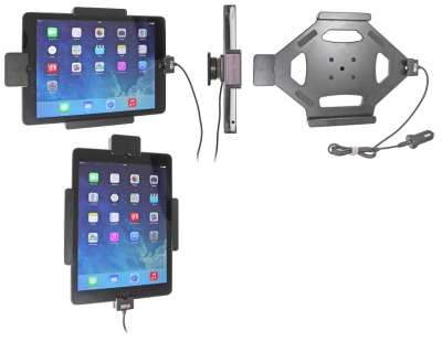 Brodit Halter mit Federverriegelung, Apple iPad 5th Gen (A1822, A1823)/9.7 6th Gen (A1893, A1954)/9.7 New/Air (A1474, A1475, A1476)