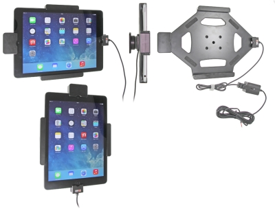 Brodit Halter mit Federverriegelung, Apple iPad 5th Gen (A1822, A1823)/9.7 6th Gen (A1893, A1954)/9.7 New/Air (A1474, A1475, A1476)