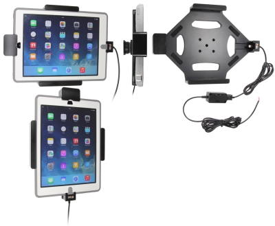 Brodit Halter mit Federverriegelung, Apple iPad 5th Gen (A1822, A1823)/9.7 6th Gen (A1893, A1954)/9.7 New/Air (A1474, A1475, A1476)