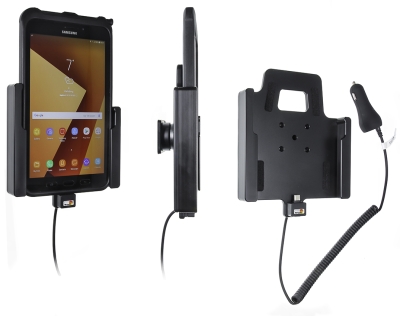Brodit Aktivhalterung mit Zigarettenanzünderstecker, Samsung Galaxy Tab Active 2 SM-T390/SM-T395/3 SM-T570/SM-T575